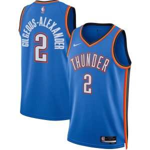 Nike Shai Gilgeous Alexander Oklahoma City Thunder Unisex Unique Blue Swingman Jersey Icon Edition Fan favorite! Join thousands who love this premium jersey.