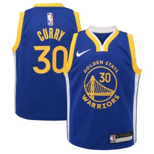 Nike Stephen Curry Golden State Marvelous Warriors Toddler Royal Swingman Player Jersey Icon Edition High - demand item! Order this sought - after jersey immediately.