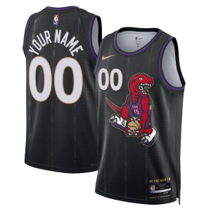 Nike Toronto Raptors Unisex Black 2024/25 Custom Elegant Swingman Jersey City Edition For the true fans! Secure this authentic jersey now.