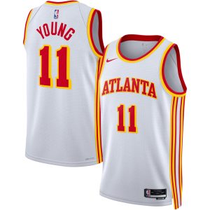 Nike Trae Young Atlanta Hawks Unisex White Swingman Magnificent Jersey Association Edition Collector's item! A rare addition to any collection.
