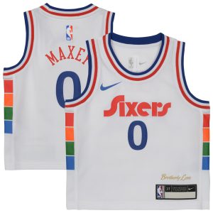 Nike Tyrese Maxey Philadelphia Elegant 76ers Preschool White 2024/25 Swingman Player Jersey City Edition Designed for performance! Get this functional jersey.