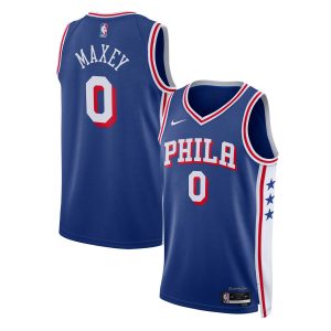 Nike Tyrese Maxey Philadelphia 76ers Unisex Captivating Royal Swingman Jersey Icon Edition Team spirit! Show it off with this awesome jersey.