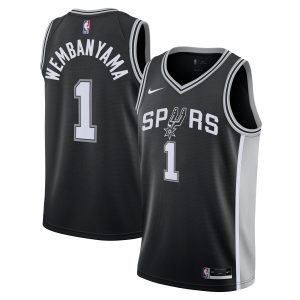 Nike Victor Wembanyama San Antonio Alluring Spurs Youth Black Swingman Jersey Icon Edition Be the first! Order this trendy jersey ahead of the crowd.