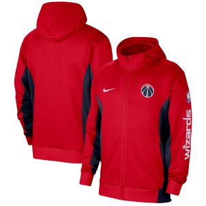 Nike Washington Stylish Wizards Red 2023/24 Authentic Showtime Full Zip Hoodie Show your dedication! Own this special jersey for your team.
