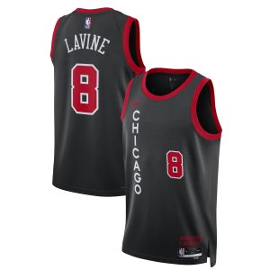 Nike Zach Sophisticated LaVine Chicago Bulls Unisex Black 2023/24 Swingman Jersey City Edition Sports fans