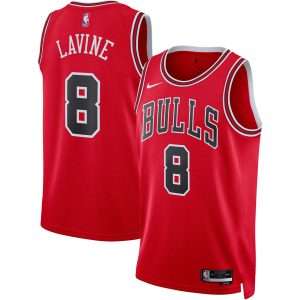 Nike Zach LaVine Chicago Classy Bulls Unisex Red Swingman Jersey Icon Edition Sports fans