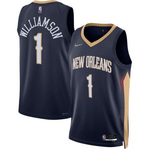 Nike Zion Williamson New Orleans Pelicans Navy 2021/22 Diamond Charming Swingman Jersey Icon Edition Join the elite! Get this exclusive jersey.