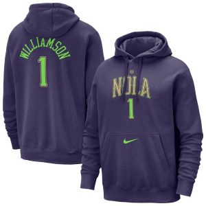 Nike Zion Williamson New Orleans Pelicans Purple 2024/25 City Edition Name & Number Premium - grade Pullover Hoodie Celebrate your team! Order this commemorative jersey.