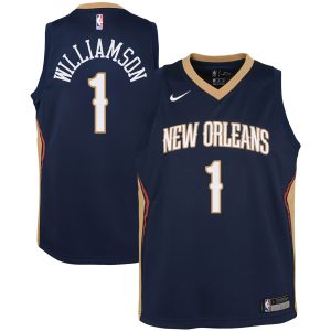 Nike Zion Williamson New Orleans Pelicans Youth Navy Top - notch Swingman Jersey Icon Edition Collector's item! A rare addition to any collection.