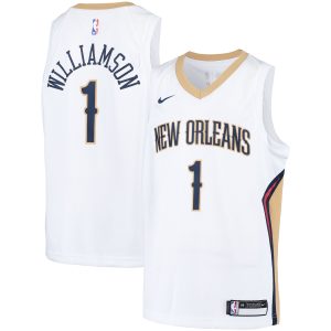 Nike Zion Williamson New Orleans Pelicans Youth White Admirable Swingman Player Jersey Association Edition Best - selling! Order this popular jersey before it's out of stock.