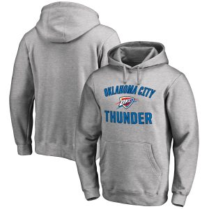 Oklahoma City Thunder Ash Victory Arch Pullover Captivating Hoodie Collector's item! A rare addition to any collection.