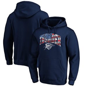 Oklahoma Captivating City Thunder Navy Banner Wave Pullover Hoodie New arrival! Check out this fresh and exciting jersey.
