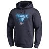 Oklahoma City Thunder Navy Hometown Elegant Collection Thunder Up Pullover Hoodie Retailers