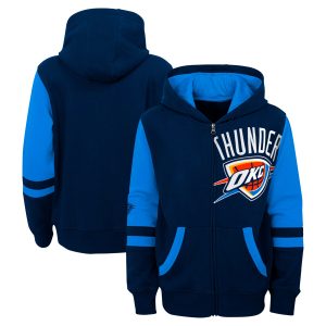 Oklahoma City Thunder Preschool Navy Straight To The League Full Zip Striking Hoodie Act fast! Only a handful left. Secure this amazing jersey now.