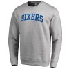 Philadelphia 76ers Heathered Gray Wordmark Admirable II Pullover Sweatshirt Don't be left out! Get this stylish jersey and show your team pride.