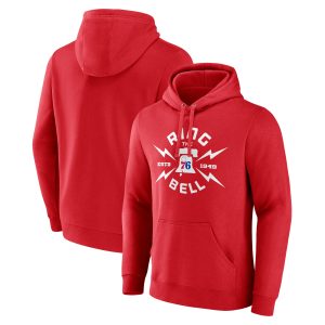Philadelphia 76ers Red Huddle Pullover Hoodie High - quality Celebrate your team! Order this commemorative jersey.
