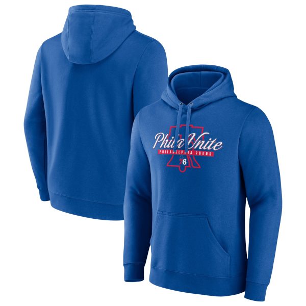 Philadelphia 76ers Royal Tip Stunning Off Pullover Hoodie Limited stock! Be quick and grab this must - have jersey to support your team.