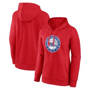 Philadelphia 76ers Amazing Women's Red Alternate Logo Pullover Hoodie Hurry! Exclusive offer. Get your hands on this outstanding jersey right away.