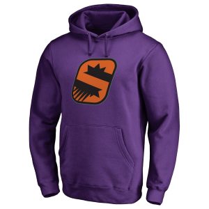 Phoenix Suns Stylish Purple Alternate Logo Pullover Hoodie Upgrade your fan gear! Order this premium jersey today.