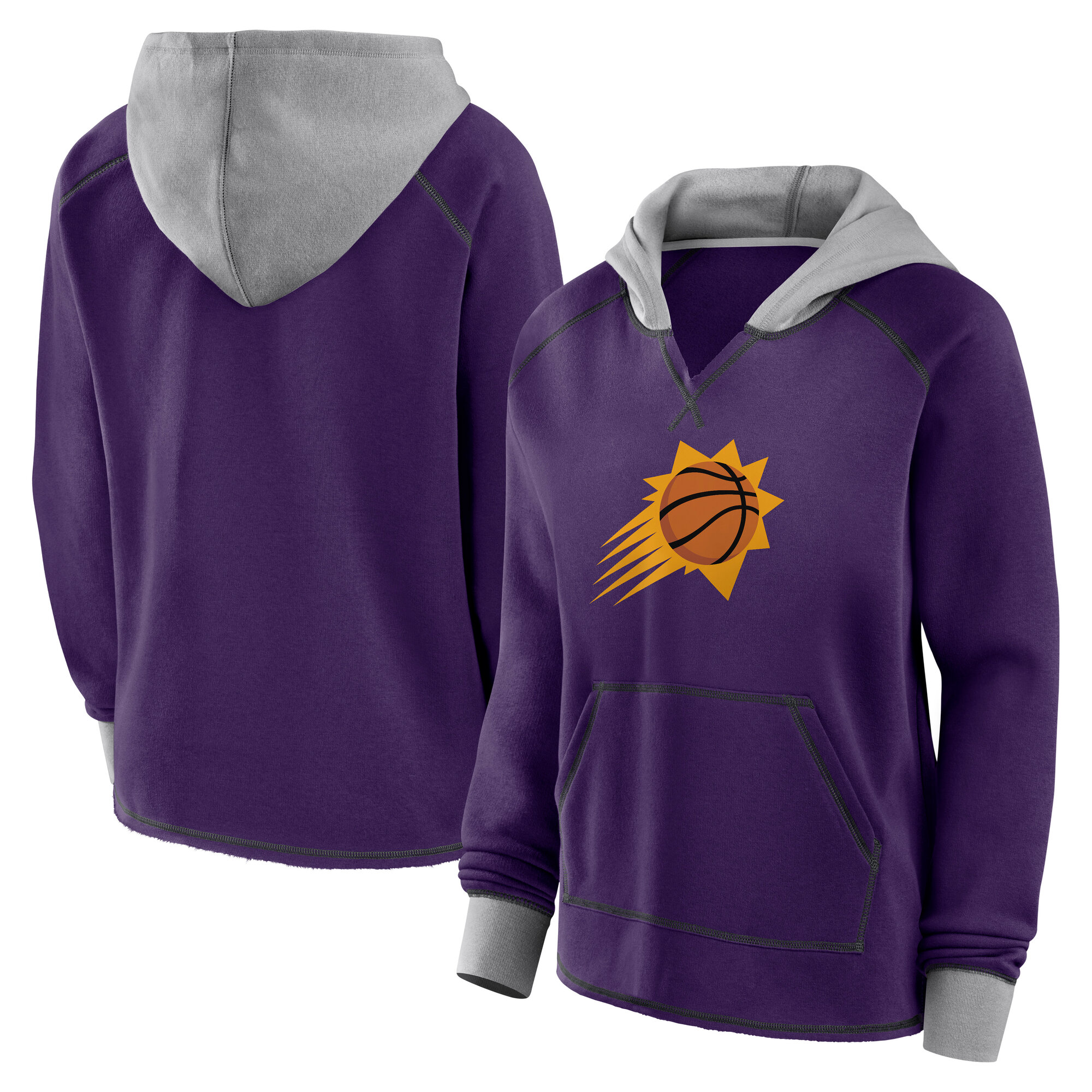Phoenix Suns Women's Purple Boom Distinguished Pullover Hoodie Be a part of the action! Get this game - ready jersey.