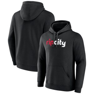 Portland Trail Blazers Black Delightful Alternate Logo Pullover Hoodie Limited stock! Be quick and grab this must - have jersey to support your team.