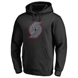 Portland Trail Blazers Black Static Logo Dashing Pullover Hoodie Stand out from the crowd! Wear this eye - catching jersey.