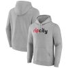 Portland Trail Admirable Blazers Gray Alternate Logo Pullover Hoodie Flash sale! Snag this great jersey at a discounted price.
