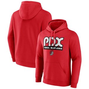 Portland Trail Blazers Red Premium - grade Team Pride Pullover Hoodie Experience luxury! Order this high - end jersey.