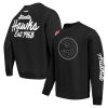 Pro Standard Atlanta Hawks Black Paint Exceptional the City Drop Shoulder Sweatshirt Collector's item! A rare addition to any collection.