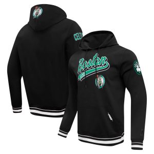 Pro Standard Boston Celtics Black Gorgeous Script Tail Pullover Hoodie Celebrate your team! Order this commemorative jersey.