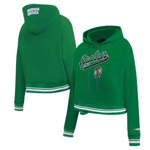Pro Standard Boston Celtics Women's Kelly Green Script Tail Cropped Pullover Splendid Hoodie Last chance! Grab this awesome jersey before it's gone for good.