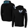 Pro Standard Charlotte Hornets Black Logo Premium - grade Pullover Hoodie Best - selling! Order this popular jersey before it's out of stock.