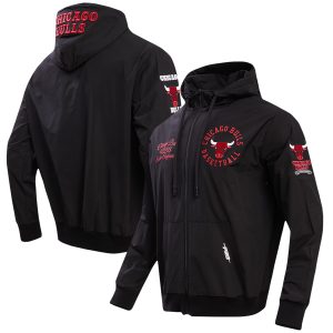 Pro Standard Chicago Bulls Impressive Black Hybrid Full Zip Hoodie Trending now! Grab this hot jersey while you can.