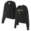 Pro Standard Chicago Bulls Women's Black Glam Cropped Pullover Glamorous Sweatshirt Time - sensitive! Order now before the deal expires.