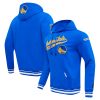 Pro High - quality Standard Golden State Warriors Royal Script Tail Pullover Hoodie Be a part of the action! Get this game - ready jersey.