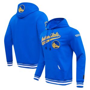 Pro High - quality Standard Golden State Warriors Royal Script Tail Pullover Hoodie Be a part of the action! Get this game - ready jersey.