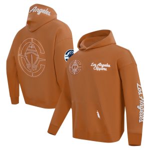 Pro Standard LA Clippers Brown Paint the City Pullover Distinguished Hoodie Limited stock! Be quick and grab this must - have jersey to support your team.