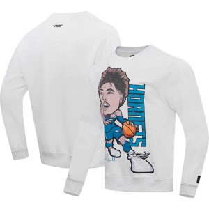 Pro Elegant Standard LaMelo Ball Charlotte Hornets White Avatar Pullover Sweatshirt Sports enthusiasts