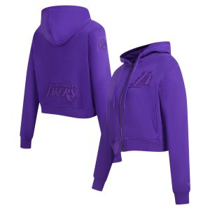 Pro Standard Los Angeles Lakers Superior Women's Purple Triple Tonal Full Zip Hoodie Enhance your game - day look! Get this fashionable jersey.