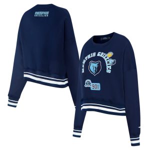 Pro Standard Memphis Grizzlies Women's Navy Area Code Cropped Pullover Superior Sweatshirt Act fast! Only a handful left. Secure this amazing jersey now.