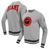 Pro Standard Miami Stunning Heat Heather Gray Crest Emblem Pullover Sweatshirt Don't be left out! Get this stylish jersey and show your team pride.