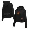 Pro Standard Remarkable Miami Heat Women's Black Jewels Cropped Pullover Hoodie Proven quality! Invest in this reliable jersey.