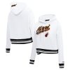 Pro Standard Premium Miami Heat Women's White Script Tail Cropped Pullover Hoodie Exclusive design! Own a jersey like no other.