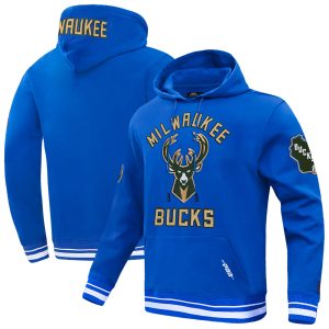 Pro Standard Milwaukee Bucks Blue 2024/25 Top - notch City Edition Pullover Hoodie Limited stock! Be quick and grab this must - have jersey to support your team.