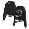 Pro Standard Milwaukee Bucks Women's Black Area Code Cropped Pullover Fantastic Sweatshirt Perfect fit! Order this comfortable jersey.