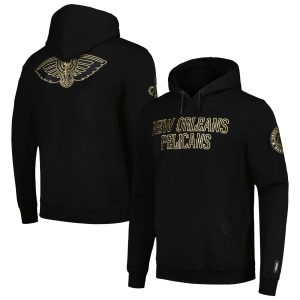 Pro Standard New Orleans Pelicans Black Admirable & Gold Pullover Hoodie Gift idea! Surprise a sports fan with this amazing jersey.