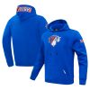 Pro Refined Standard New York Knicks Blue Split Logo Pullover Hoodie Time - sensitive! Order now before the deal expires.
