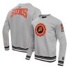 Pro Standard Phoenix Suns Outstanding Heather Gray Crest Emblem Pullover Sweatshirt Sports enthusiasts