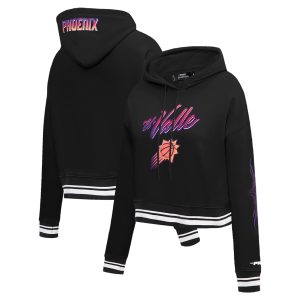 Pro Admirable Standard Phoenix Suns Women's Black 2023/24 City Edition Cropped Pullover Hoodie Hurry! Exclusive offer. Get your hands on this outstanding jersey right away.