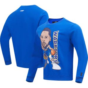 Pro Standard Stephen Curry Golden Striking State Warriors Royal Avatar Pullover Sweatshirt Join the elite! Get this exclusive jersey.